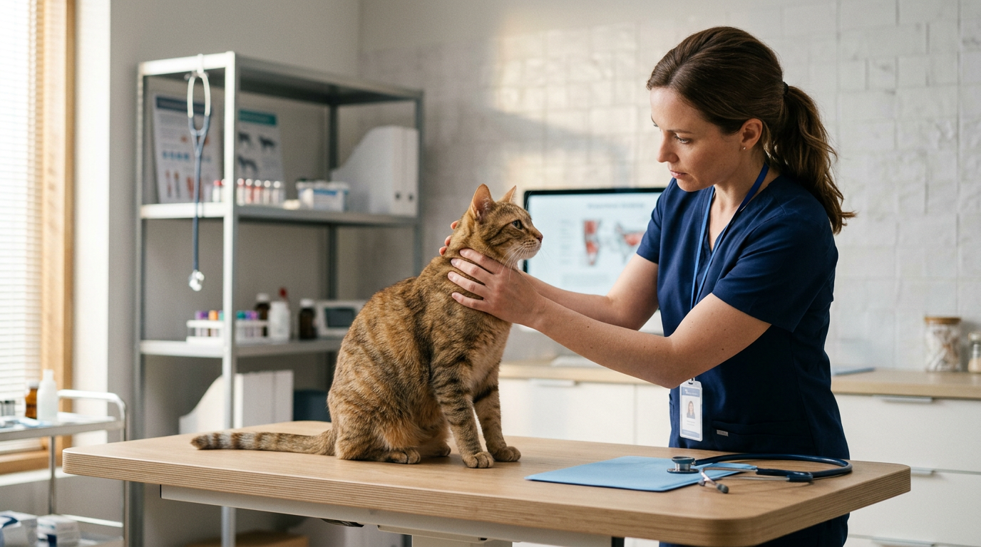 Miopatia hipocalêmica em gato com potássio quase normal: relato de caso